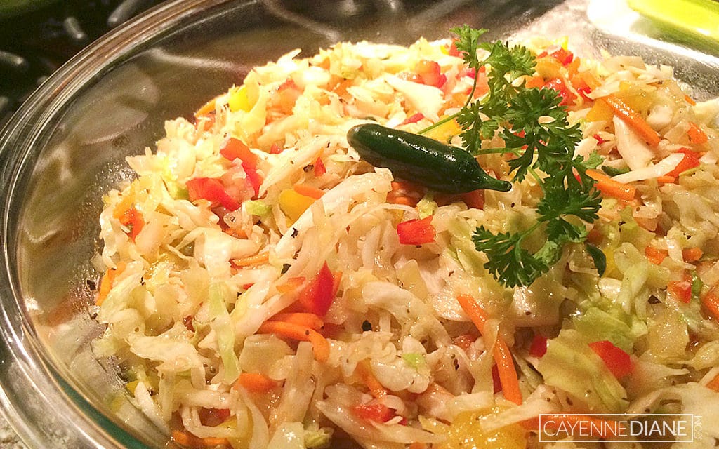 Spicy Vinegar Coleslaw