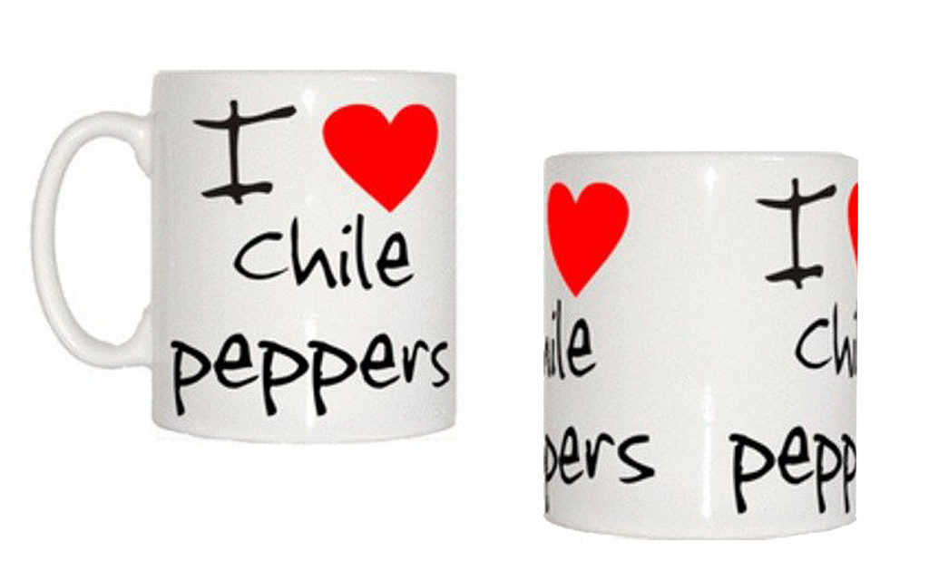I Love Chile Peppers Coffee Mug