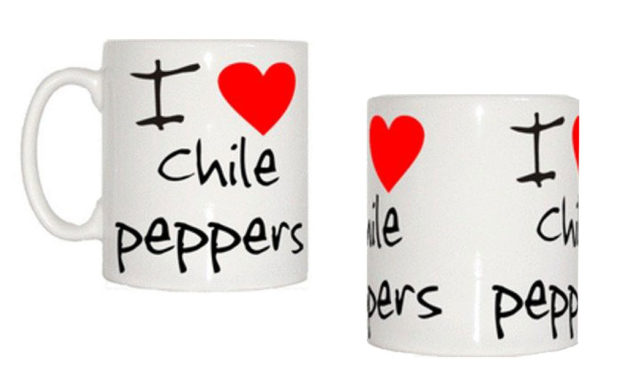 I Love Chile Peppers Coffee Mug